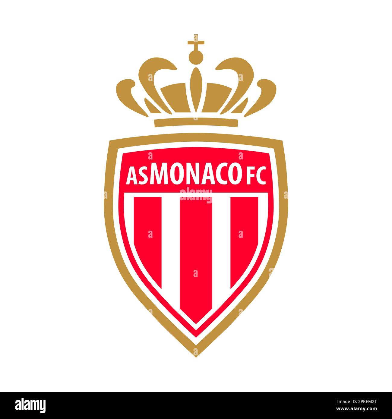 Vinnitsa, Ucraina - 14 dicembre 2022: Calcio. Icona del logo del club del team FC Monaco. Illustrazione Vettoriale