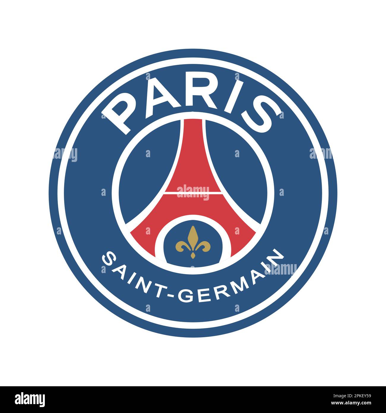 Vinnitsa, Ucraina - 08 novembre 2022: Calcio Paris Saint Germain, PSG. Illustrazione editoriale vettoriale Illustrazione Vettoriale