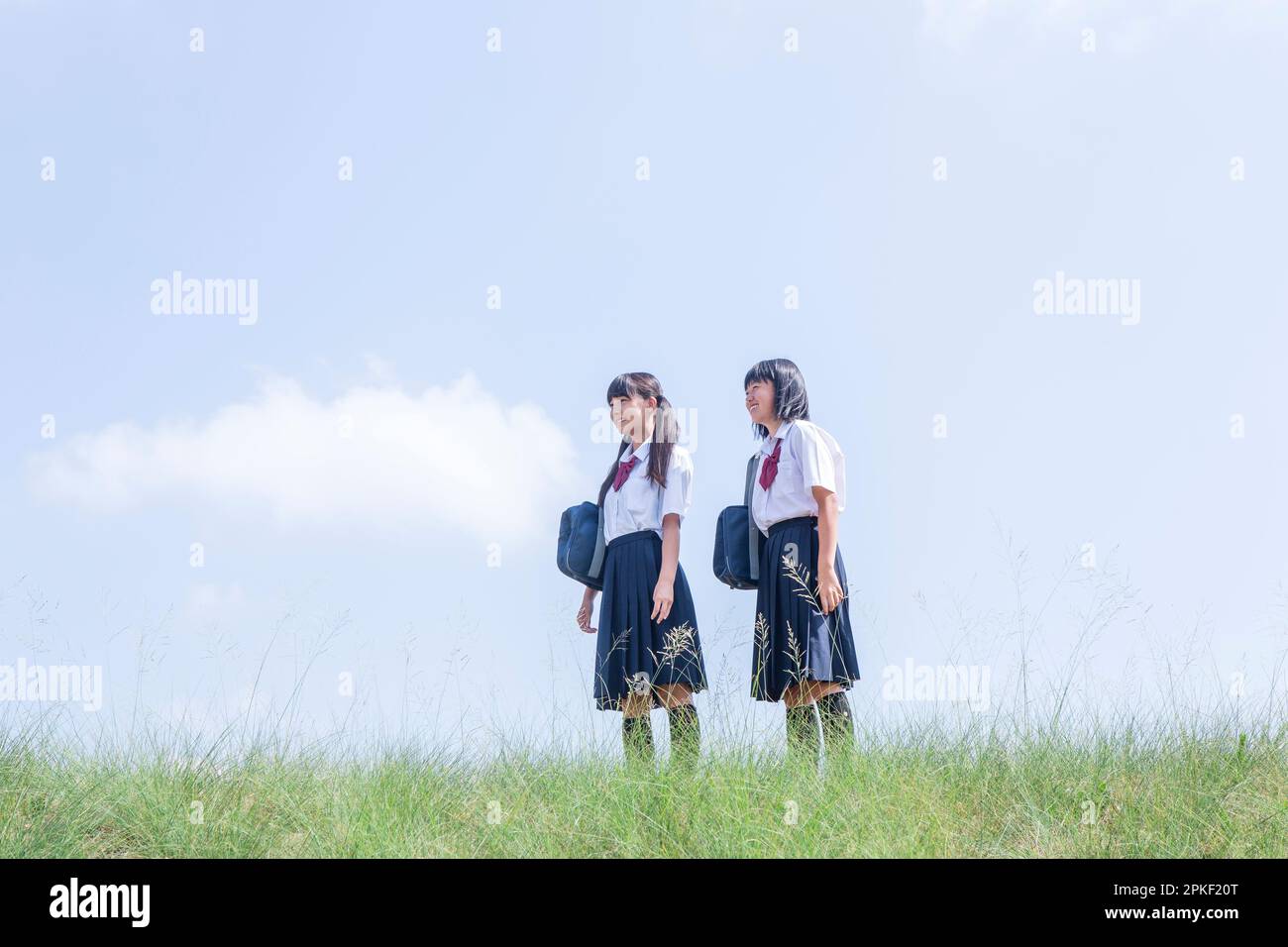 Studenti delle scuole superiori in banca Foto Stock