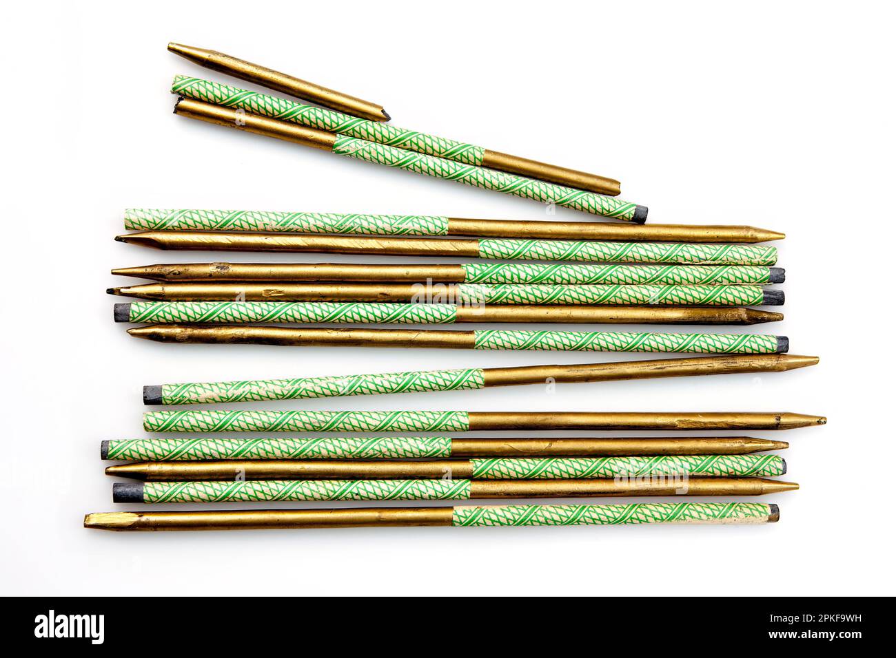 Vecchie matite di ardesia, 1950s Foto Stock