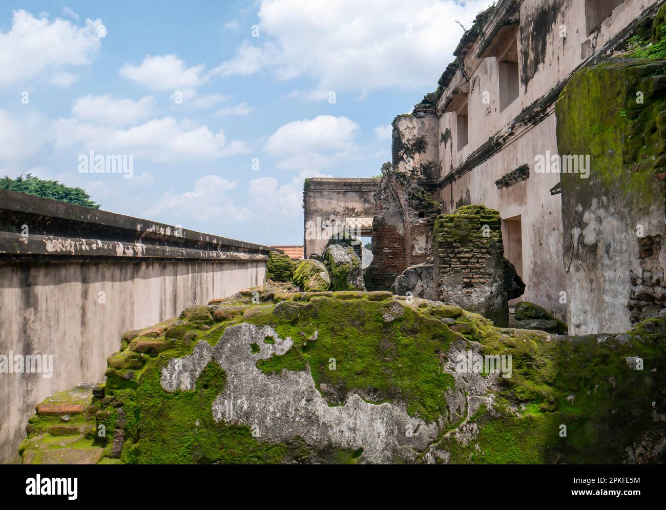 Tamansari Water Castle, uno degli edifici storici nella speciale regione di Yogyakarta Indonesia Foto Stock