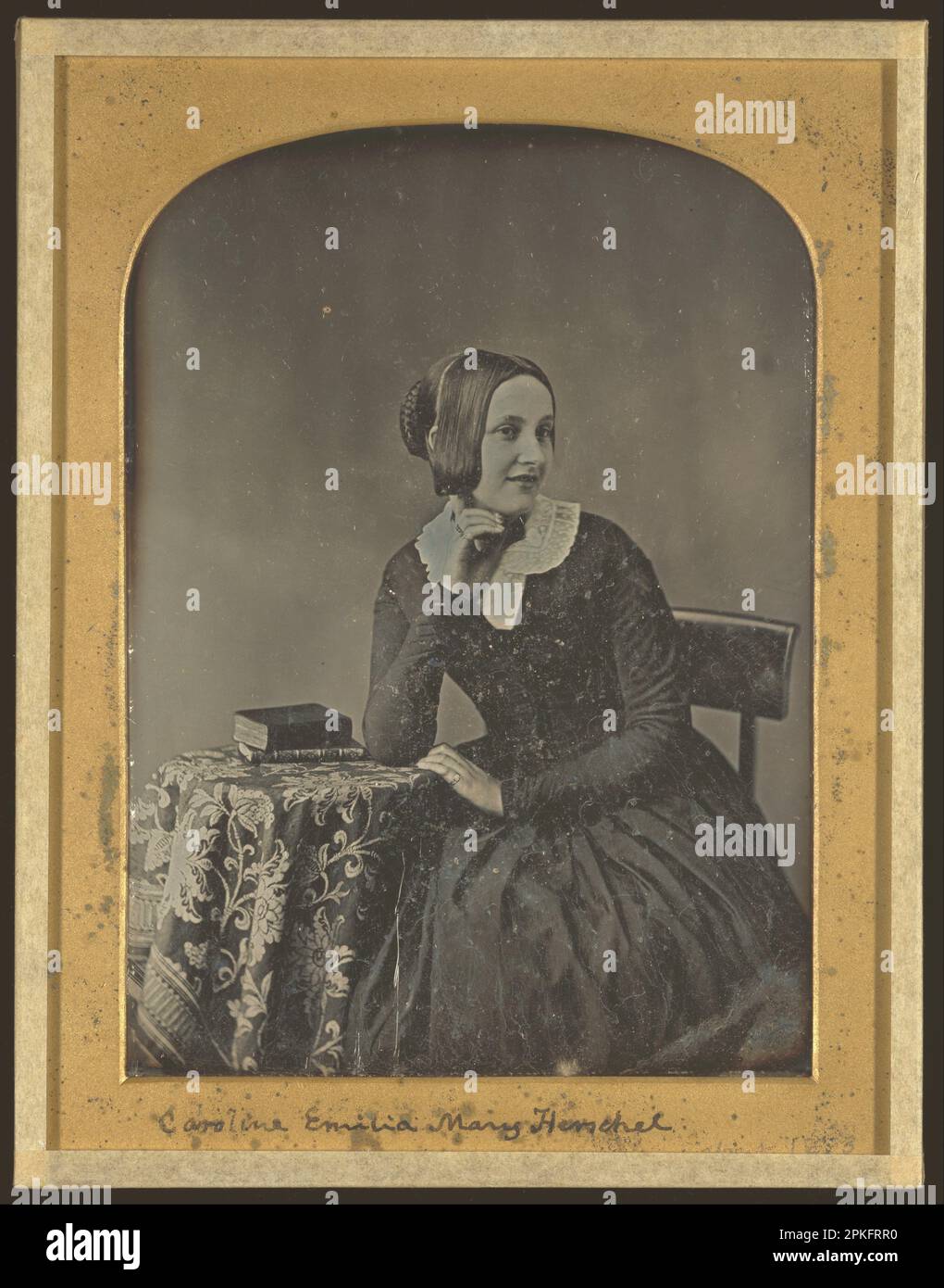 Ritratto di Caroline Emilia Mary Herschel circa 1853 di John Jabez Edwin Mayall Foto Stock