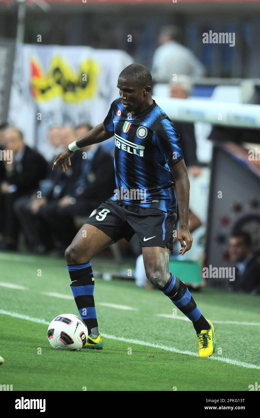 Milano, Italia, 11/09/2010 : Samuel Eto'o durante la partita Inter Udinese  Foto stock - Alamy