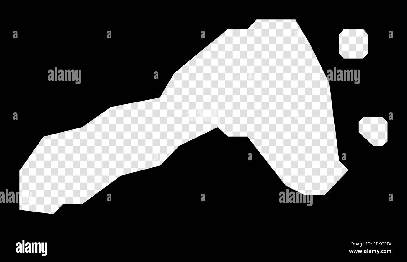 Mappa stencil di Ko Lipe. Mappa trasparente semplice e minima di Ko Lipe. Rettangolo nero con forma tagliata dell'isola. Bella illustrazione vettoriale. Illustrazione Vettoriale