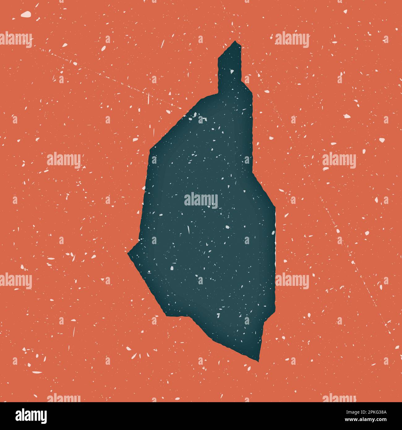 Mappa d'epoca dell'Isola di Penang. Mappa grunge con texture in difficoltà. Poster sull'isola di Penang. Illustrazione vettoriale. Illustrazione Vettoriale