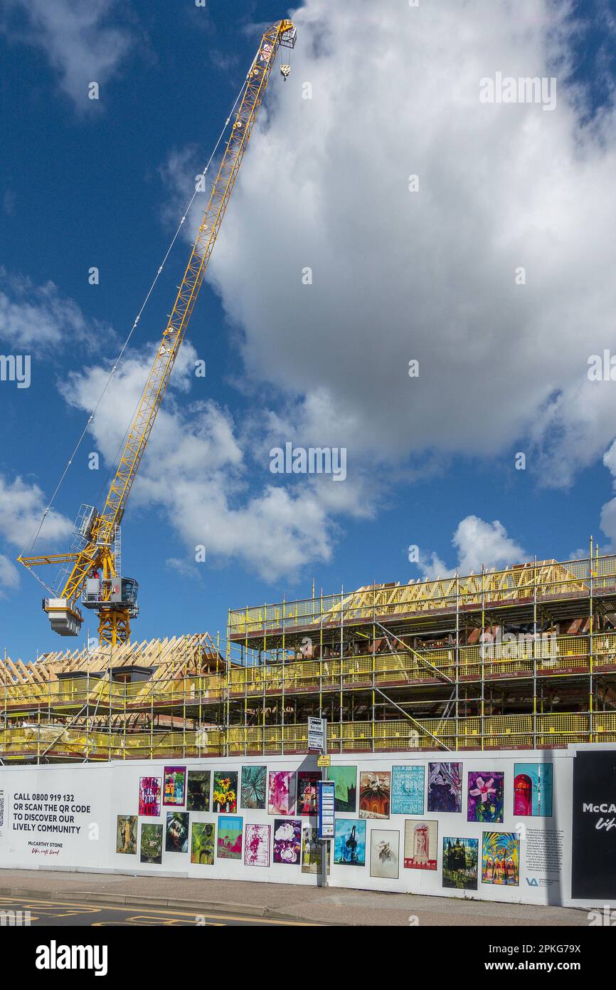McCarthy Stone, residenziale, sviluppo, Eastry House, New dover Road, Canterbury, Kent, Upmarket, Appartamenti residenziali per anziani residenti, Foto Stock