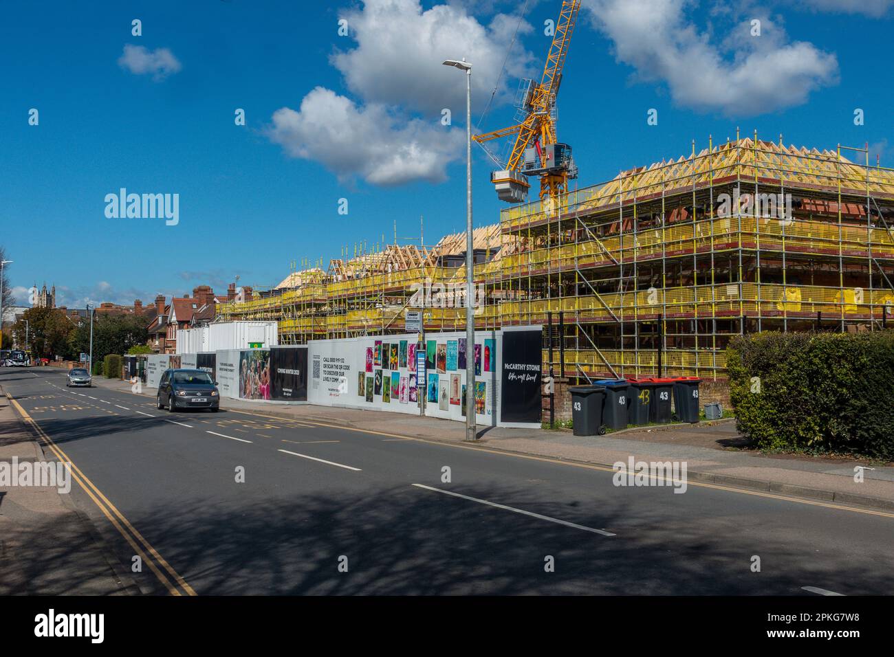 McCarthy Stone, residenziale, sviluppo, Eastry House, New dover Road, Canterbury, Kent, Upmarket, Appartamenti residenziali per anziani residenti, Foto Stock