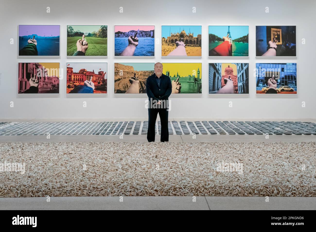 Ai Weiwei: Mostra ‘Making Sense’ al Design Museum di Londra, Regno Unito Foto Stock
