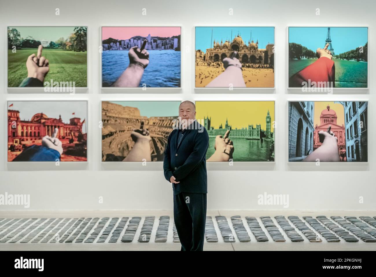 Ai Weiwei: Mostra ‘Making Sense’ al Design Museum di Londra, Regno Unito Foto Stock