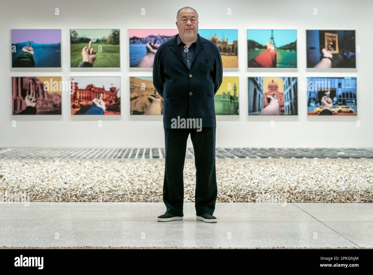 Ai Weiwei: Mostra ‘Making Sense’ al Design Museum di Londra, Regno Unito Foto Stock