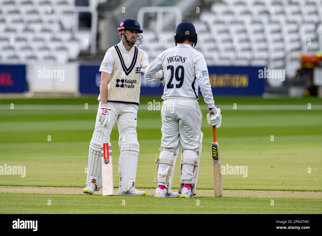 LONDRA, REGNO UNITO. 07 aprile 2023. Durante LV=Insurance County Championship Middlesex v Essex al Lord's Cricket Ground venerdì 07 aprile 2023 a LONDRA, INGHILTERRA. Credit: Taka Wu/Alamy Live News Foto Stock