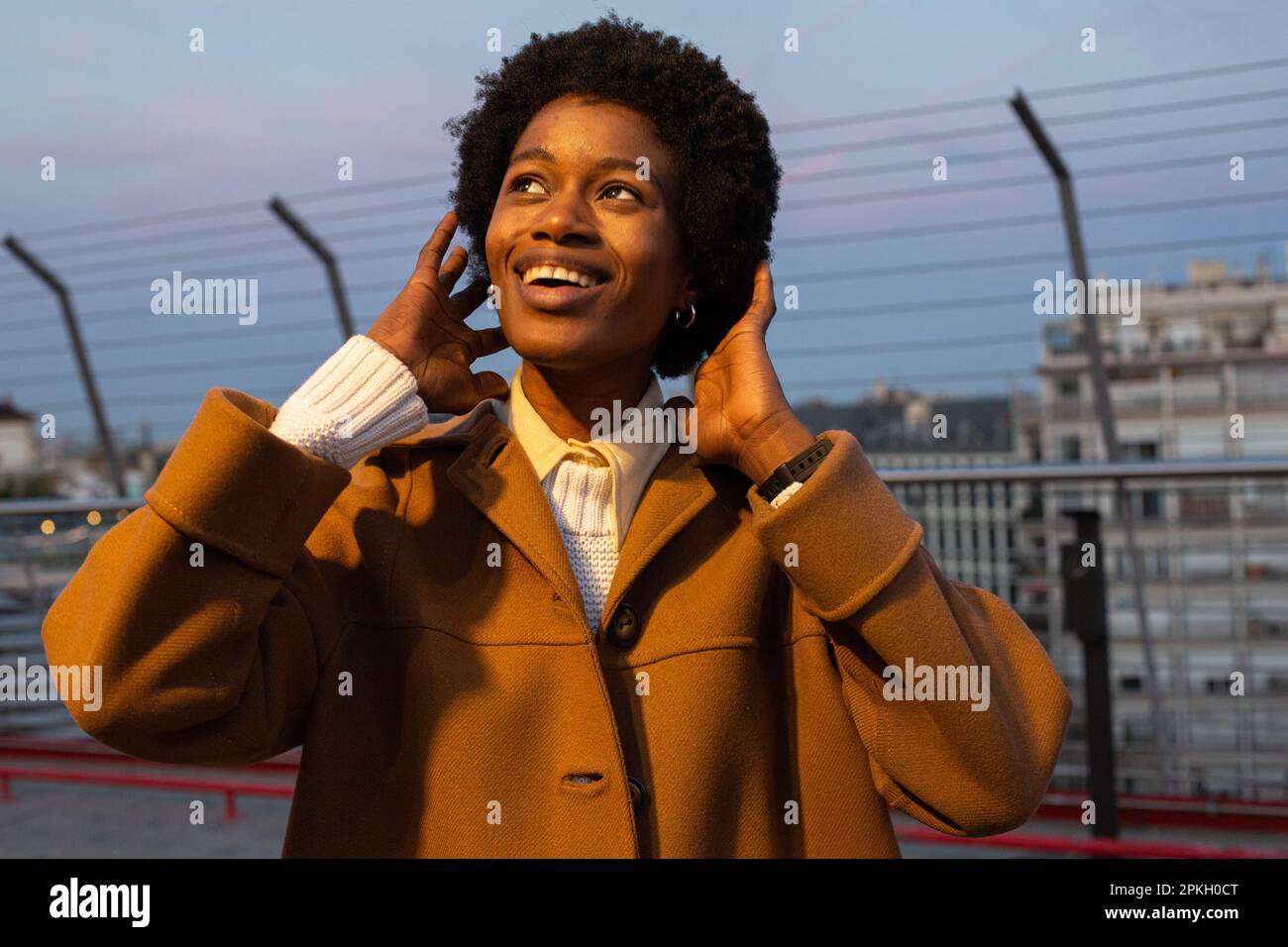 Luci notturne africane Foto Stock