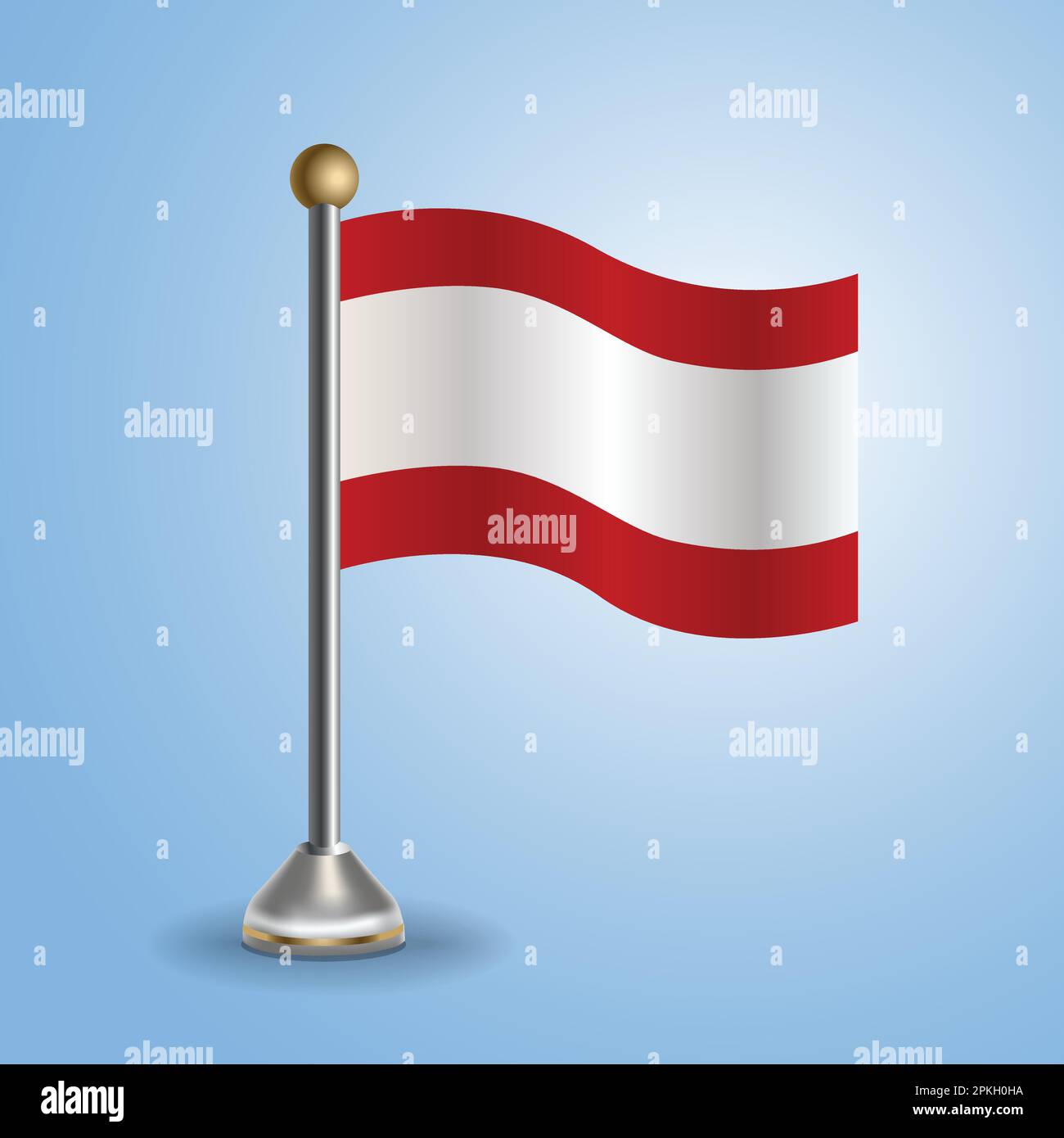 Tabella di stato bandiera di Tahiti. Simbolo nazionale, illustrazione vettoriale Illustrazione Vettoriale