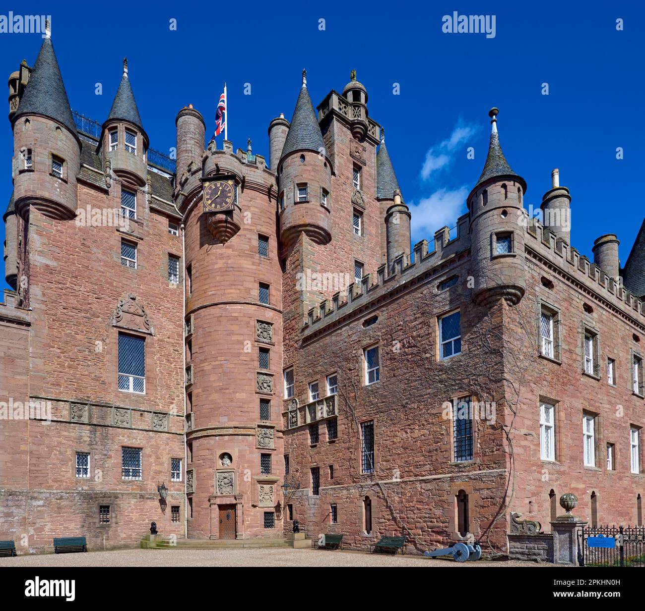 Il Castello di Glamis Foto Stock