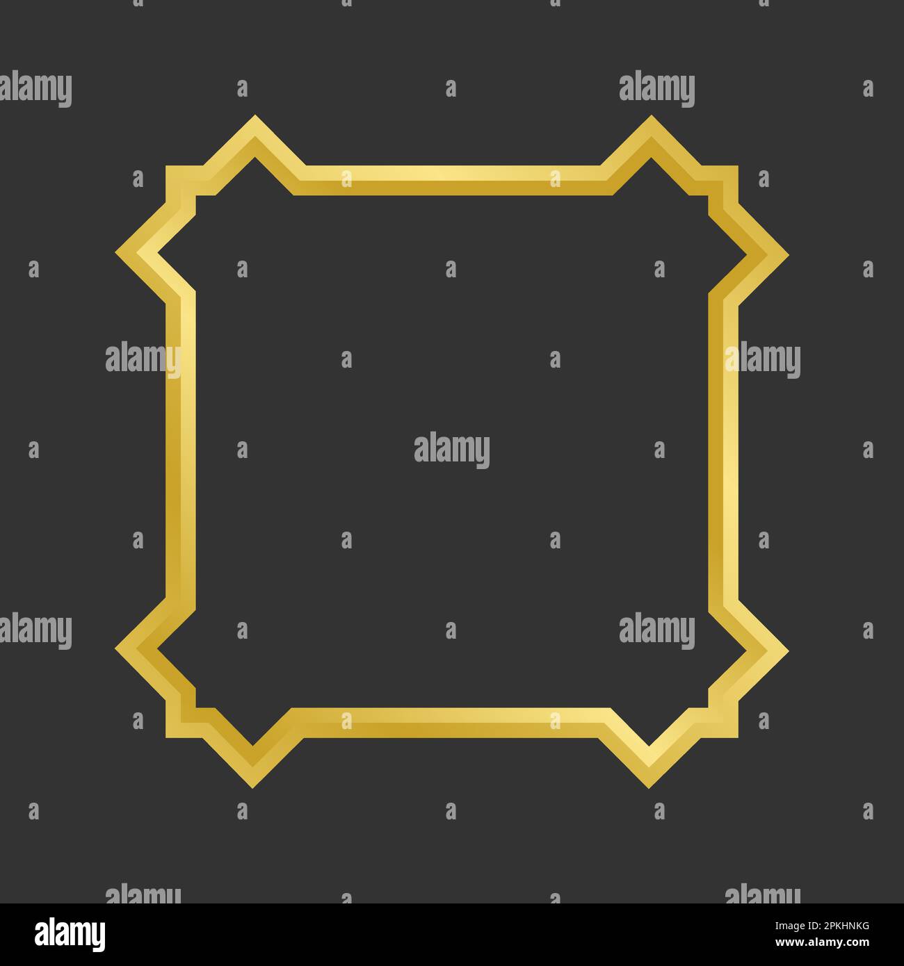 elemento vettoriale modello di cornice e bordo in stile islamico di lusso. per l'elemento di design del poster ramadan Illustrazione Vettoriale