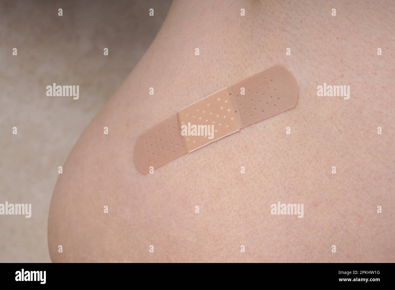 Striscia di medici o cerotto o bendaggio adesivo Foto Stock