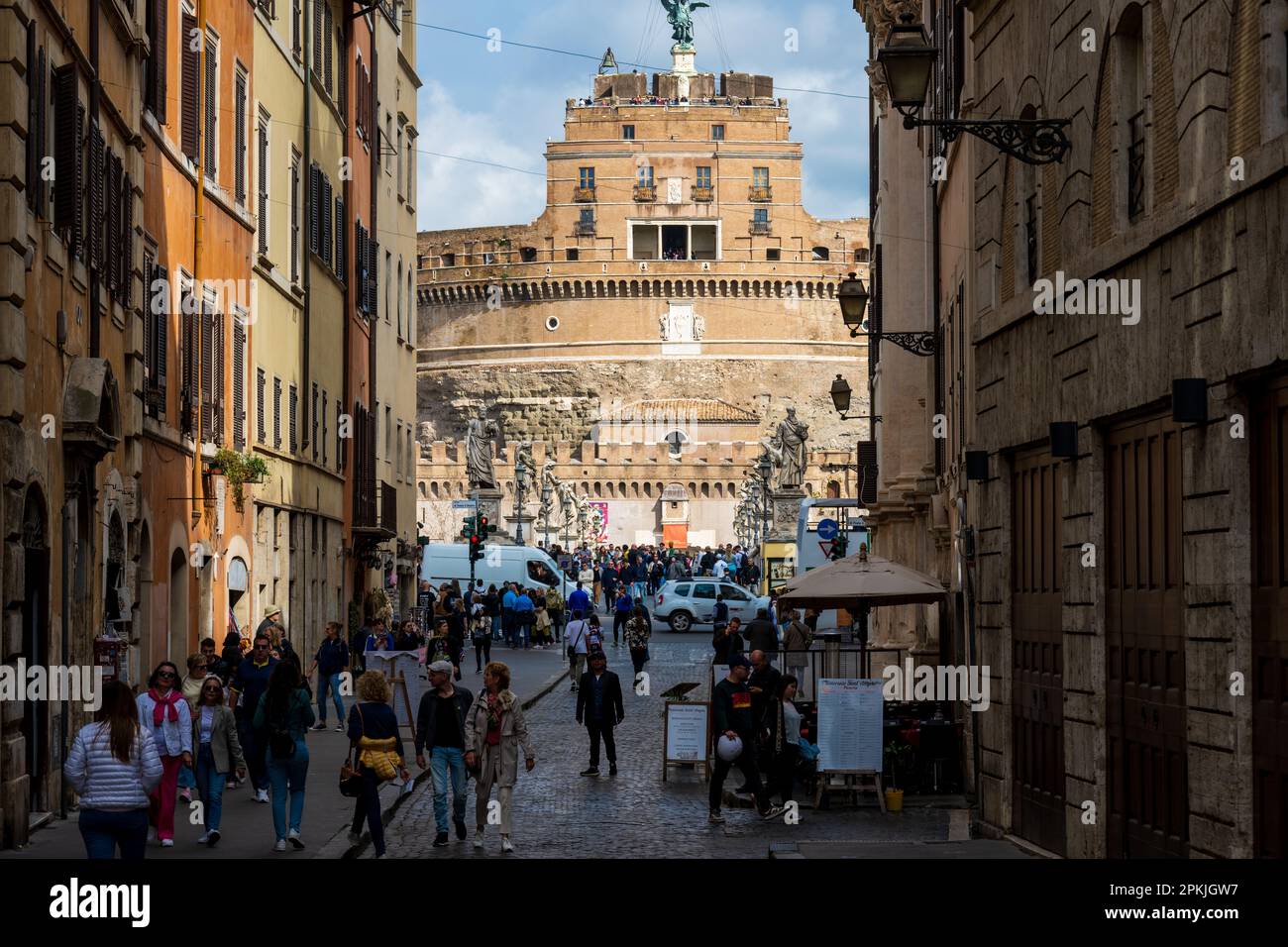 Via del banco di santo spirito immagini e fotografie stock ad alta