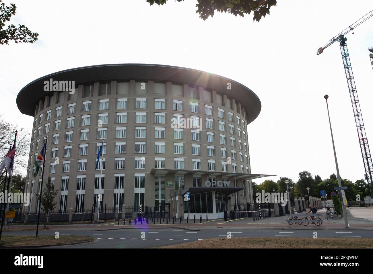 20.07.2018. Den Haag, NL. Vista esterna dell'Organizzazione per il divieto delle armi chimiche (OPCW) all'Aia, Paesi Bassi. Credito: ANT Pal Foto Stock