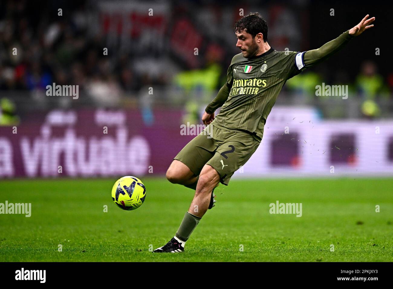 Milano, Italia. 7 aprile 2023. Durante la Serie Una partita di calcio tra l'AC Milan e l'Empoli FC. Credit: Nicolò campo/Alamy Live News Foto Stock