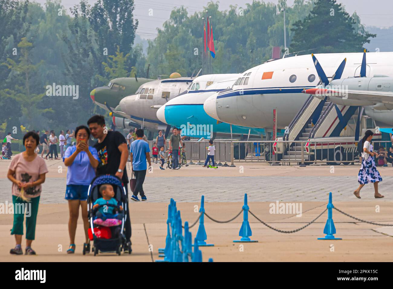 Aereo al Museo dell'aviazione militare della Cina, Pechino Foto Stock