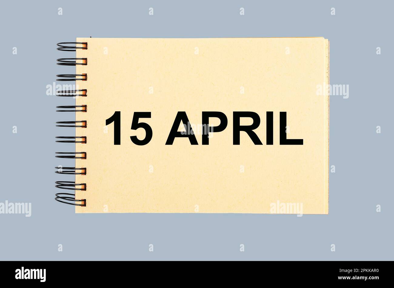 15 aprile, giorno fiscale USA, concetto di scadenza annuale per la dichiarazione dei redditi. Foto Stock