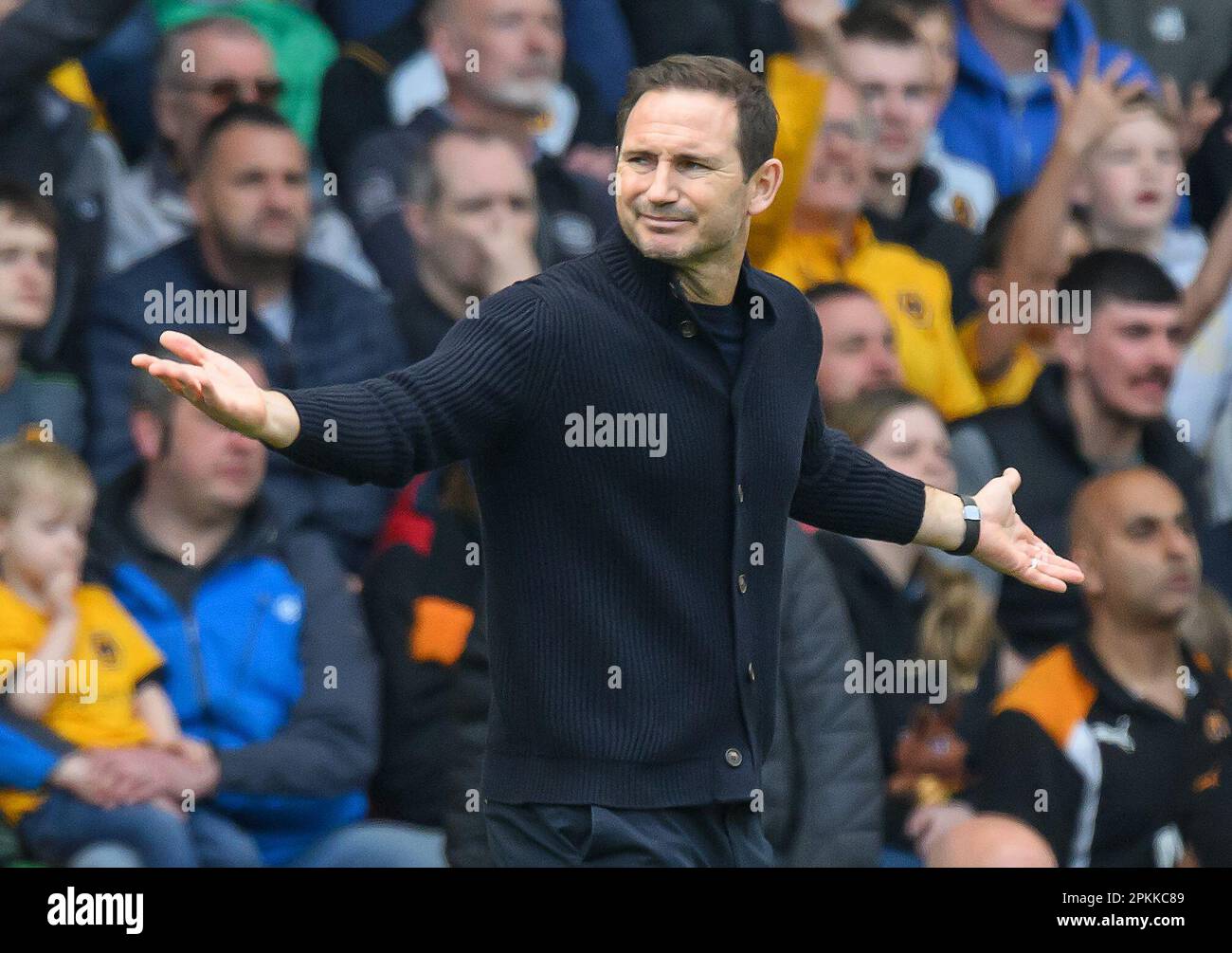 Wolverhampton, Regno Unito. 08th Apr, 2023. 08 Apr 2023 - Wolverhampton Wanderers / Chelsea - Premier League - Molineux Stadium. - Frank Lampard, direttore ad interim del Chelsea durante la partita della Premier League allo stadio Molineux di Wolverhampton. Picture Credit: Mark Pain / Alamy Live News Foto Stock