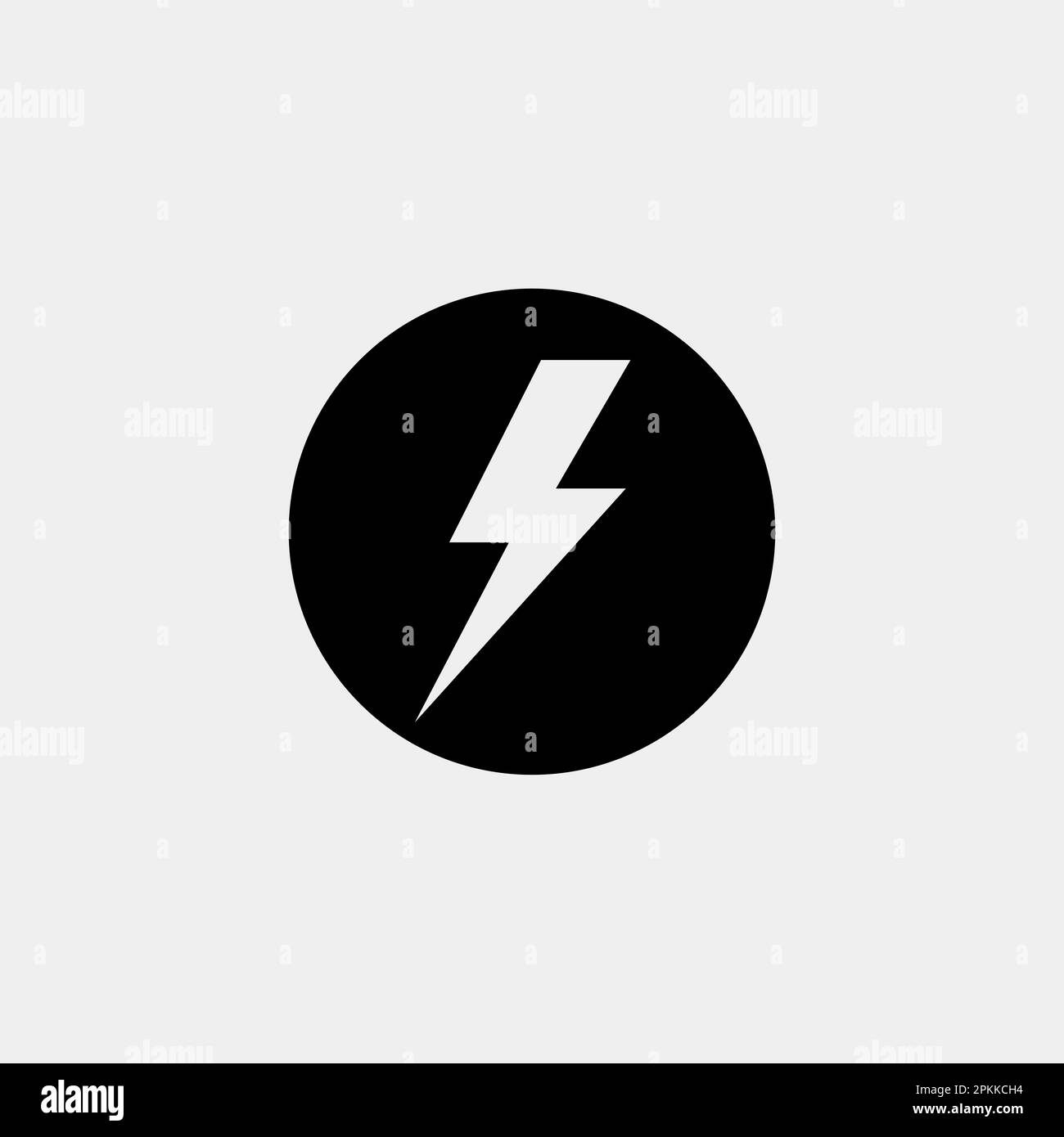 O Logo Letter con design vettoriale Lightning Thunder Bolt. Disegno vettoriale del logo lettera o del bullone elettrico. Illustrazione Vettoriale