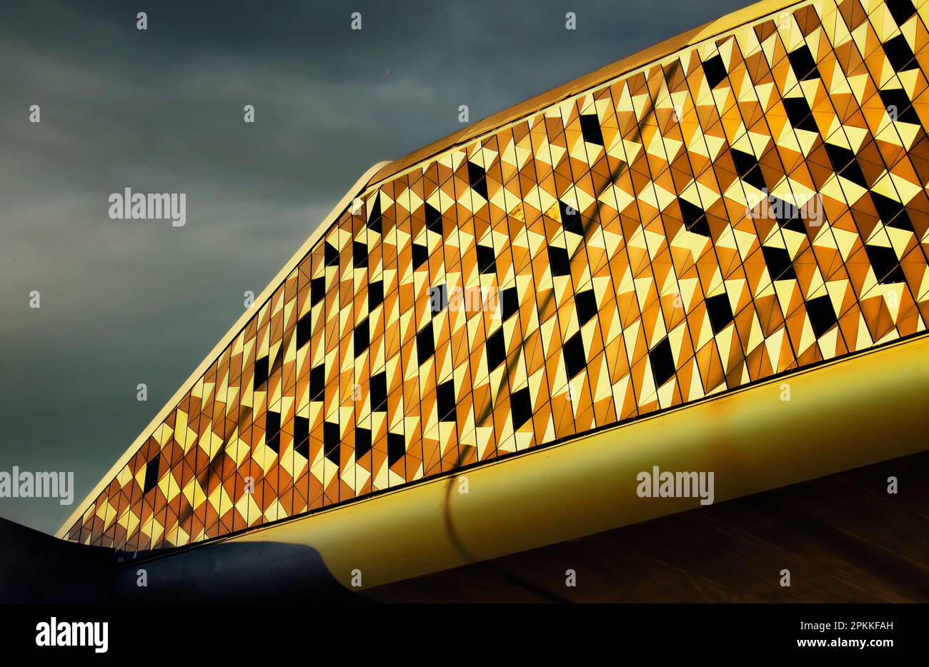 58 / 5,000 Übersetzungsergebnisse Übersetzung star border Bridge Pavilion, Zaha Hadid, Saragozza, Aragona, Spagna Foto Stock