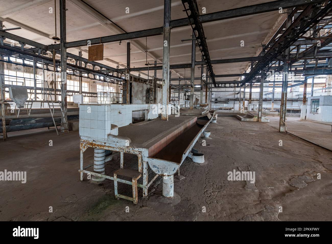 Vecchio macello, Fray Bentos Industrial Landscape, patrimonio dell'umanità dell'UNESCO, Uruguay, Sud America Foto Stock