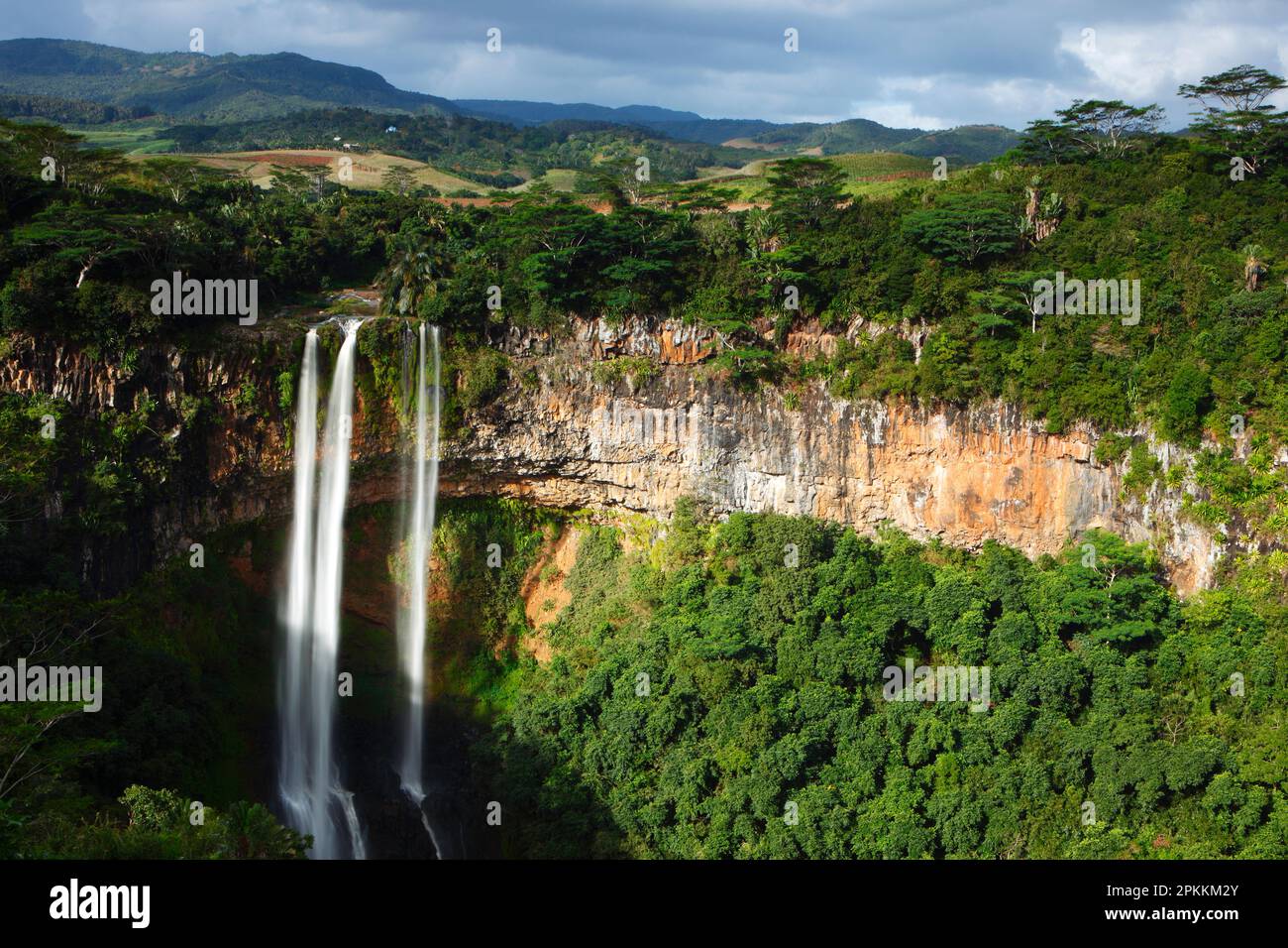 Cascate di Chamarel, Mauritius, Oceano Indiano, Africa Foto Stock