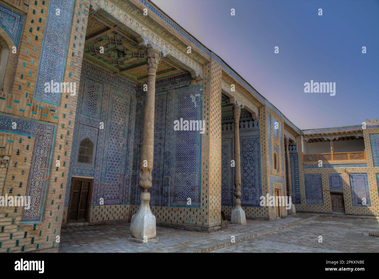 I quartieri delle mogli dell'emiro, il Palazzo di Tash Khauli, 1830, Ichon Qala (Itchan Kala), patrimonio dell'umanità dell'UNESCO, Khiva, Uzbekistan, Asia centrale, Asia Foto Stock