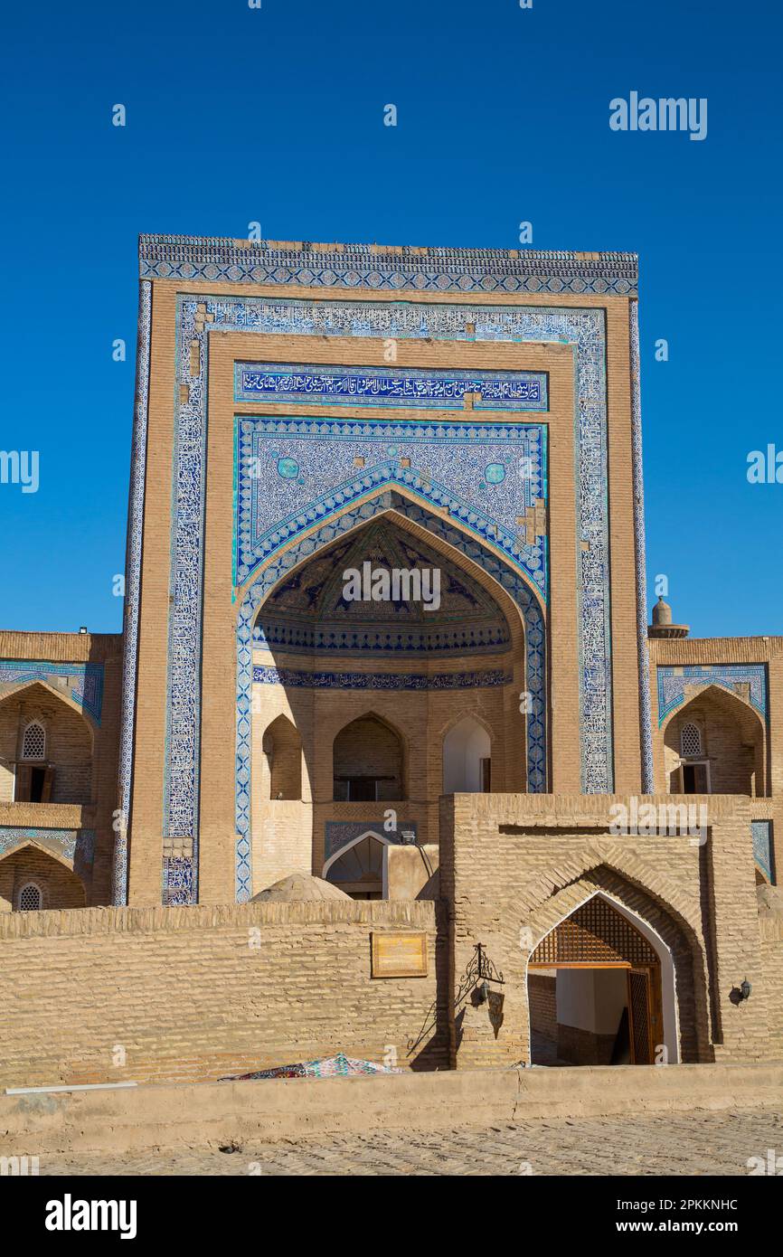 Allah Kuli Khan Madrasah, Ichon Qala (Itchan Kala), patrimonio dell'umanità dell'UNESCO, Khiva, Uzbekistan, Asia centrale, Asia Foto Stock
