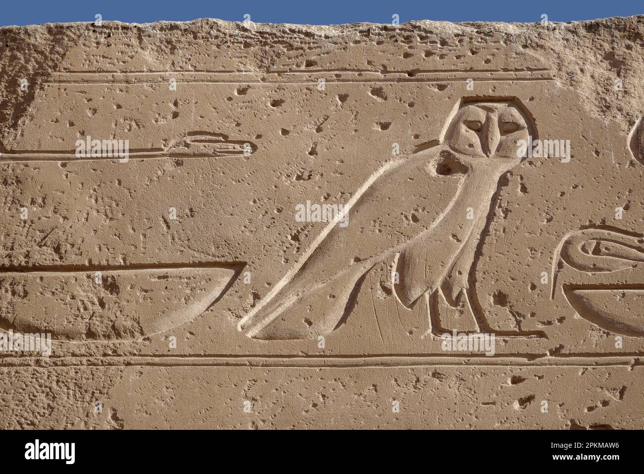 Il Ramesseum, Tempio mortuario di Ramesse II sulla riva occidentale del Nilo a Luxor, Egitto Foto Stock
