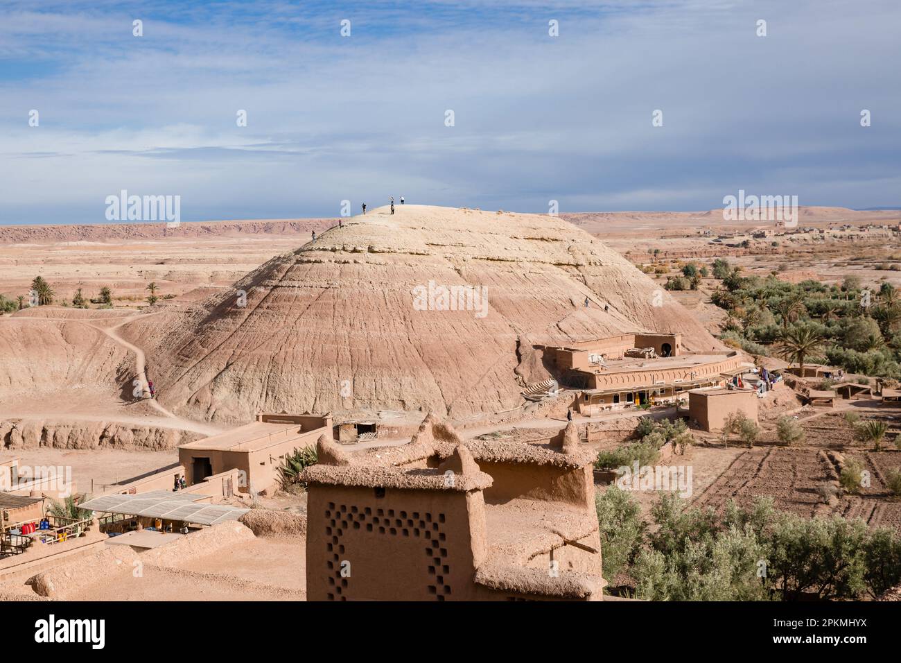 Desert Rock Hill all'Ait ben Haddou Foto Stock