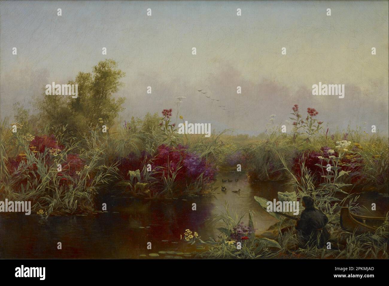 Duck Hunting 1867 di Jerome B. Thompson Foto Stock