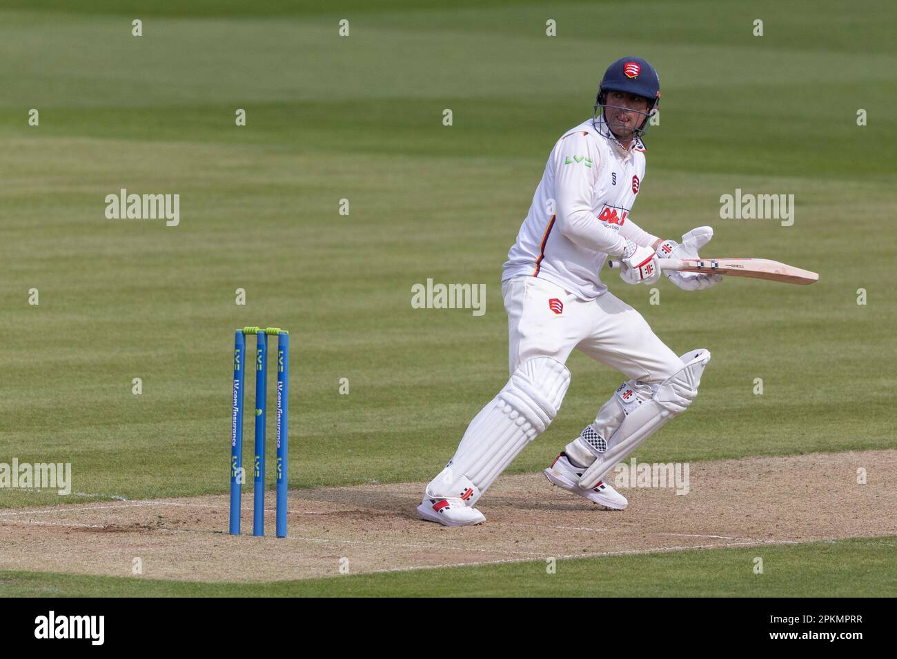 Londra, Regno Unito. 08th Apr, 2023. La pastella Essex Alastair Cook batte durante una partita del County Championship contro Middlesex al Lords Cricket Ground. Credit: SOPA Images Limited/Alamy Live News Foto Stock