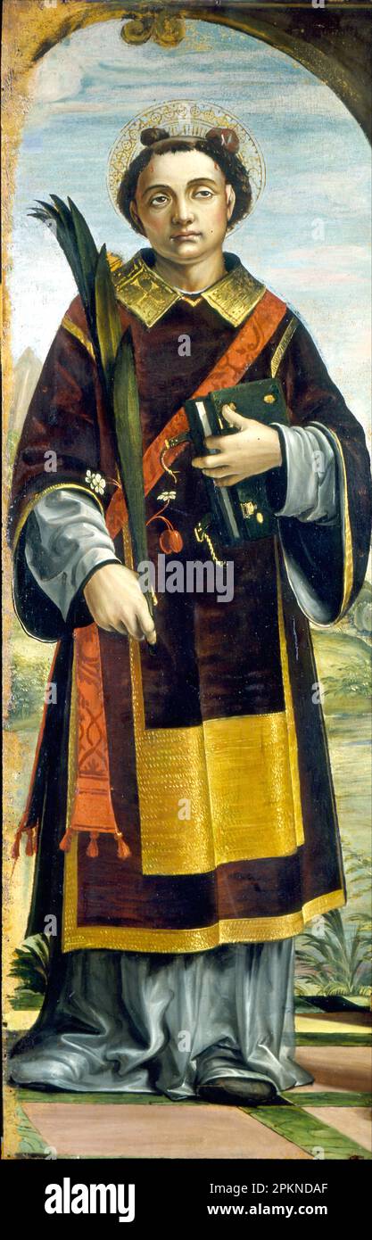 Santo Stefano (1500 - 1510) di Bernardo Zenale Foto Stock