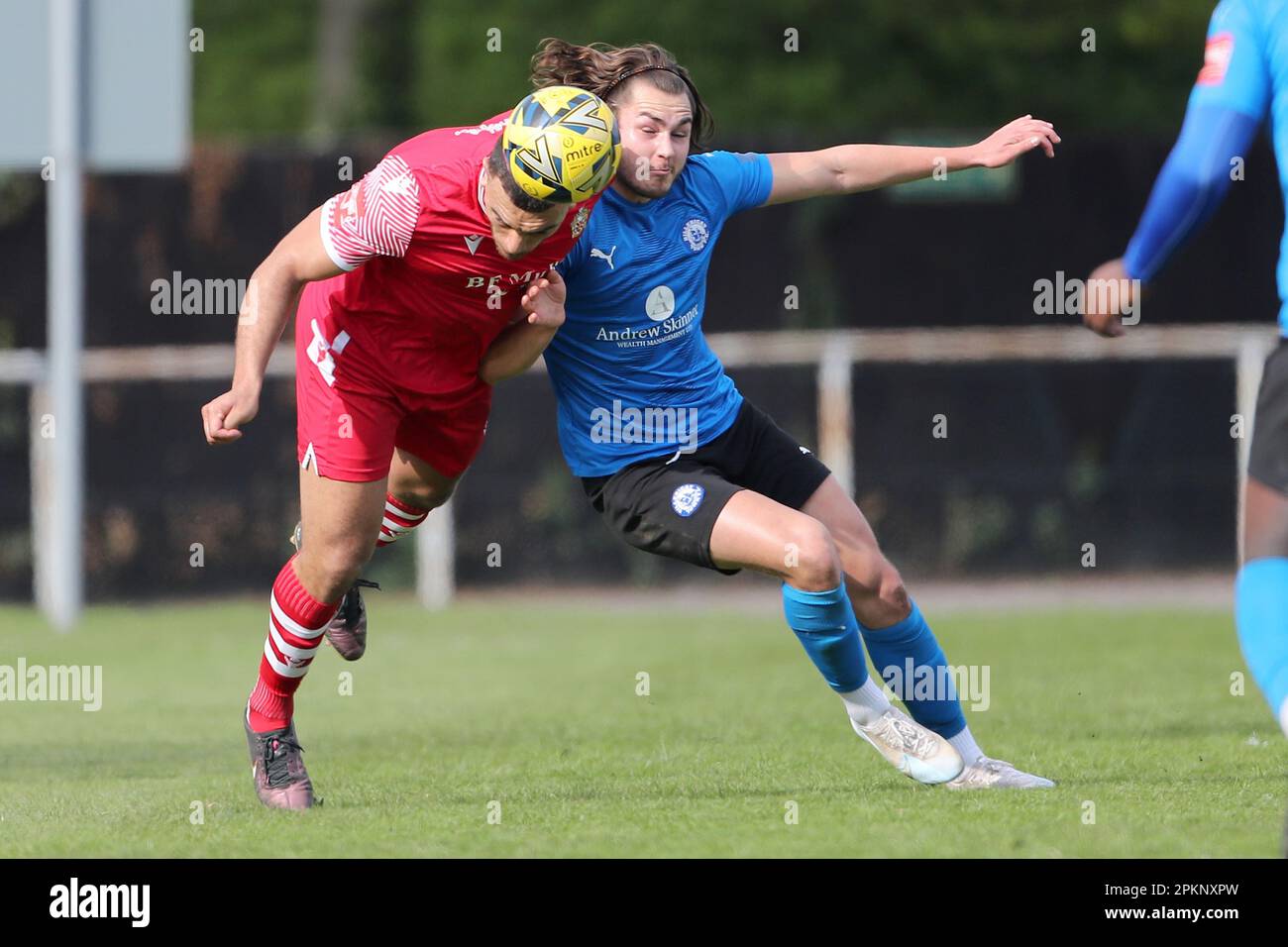 Hornchurch vs Billericay Town, Pitching in Isthmian League Premier Division Football all'Hornchurch Stadium il 8th aprile 2023 Foto Stock