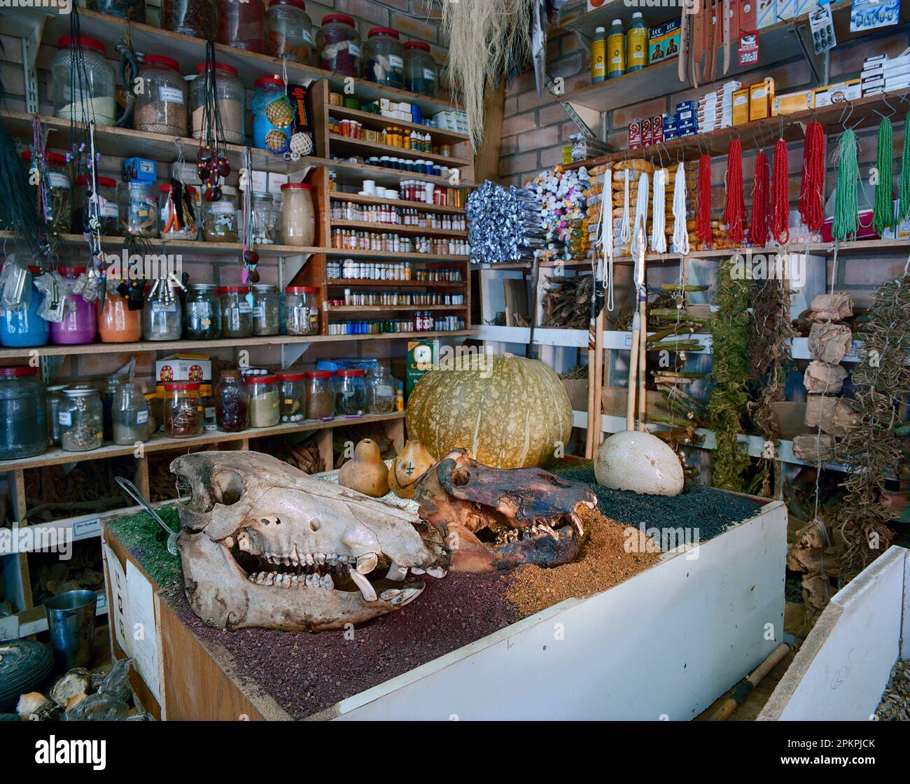 Un negozio di erboristi africani ad Amsterdam. Foto Stock