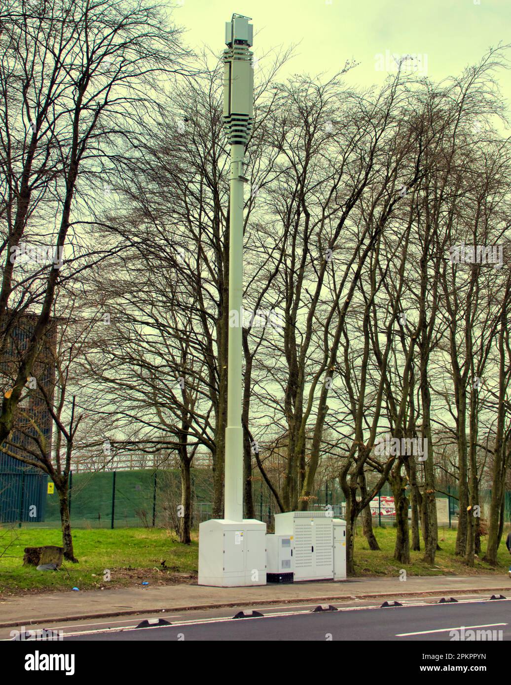 mobile tower da 5 g. Foto Stock