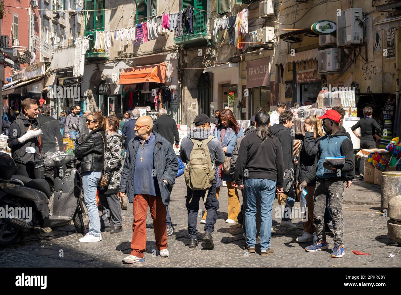 Italien, Neapel, Via Pignasecca Foto Stock