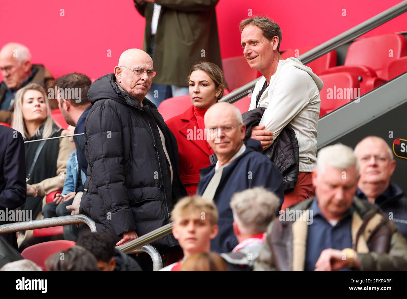 Amsterdam, Paesi Bassi. 09th Apr, 2023. AMSTERDAM, PAESI BASSI - APRILE 9: Maurtis Hendriks Chief Sports Officer di Ajax durante la partita di Eredivie tra Ajax e Fortuna Sittard alla Johan Cruijff Arena il 9 Aprile 2023 ad Amsterdam, Paesi Bassi (Foto di Hans van der Valk/Orange Pictures) Credit: Orange Pics BV/Alamy Live News Foto Stock