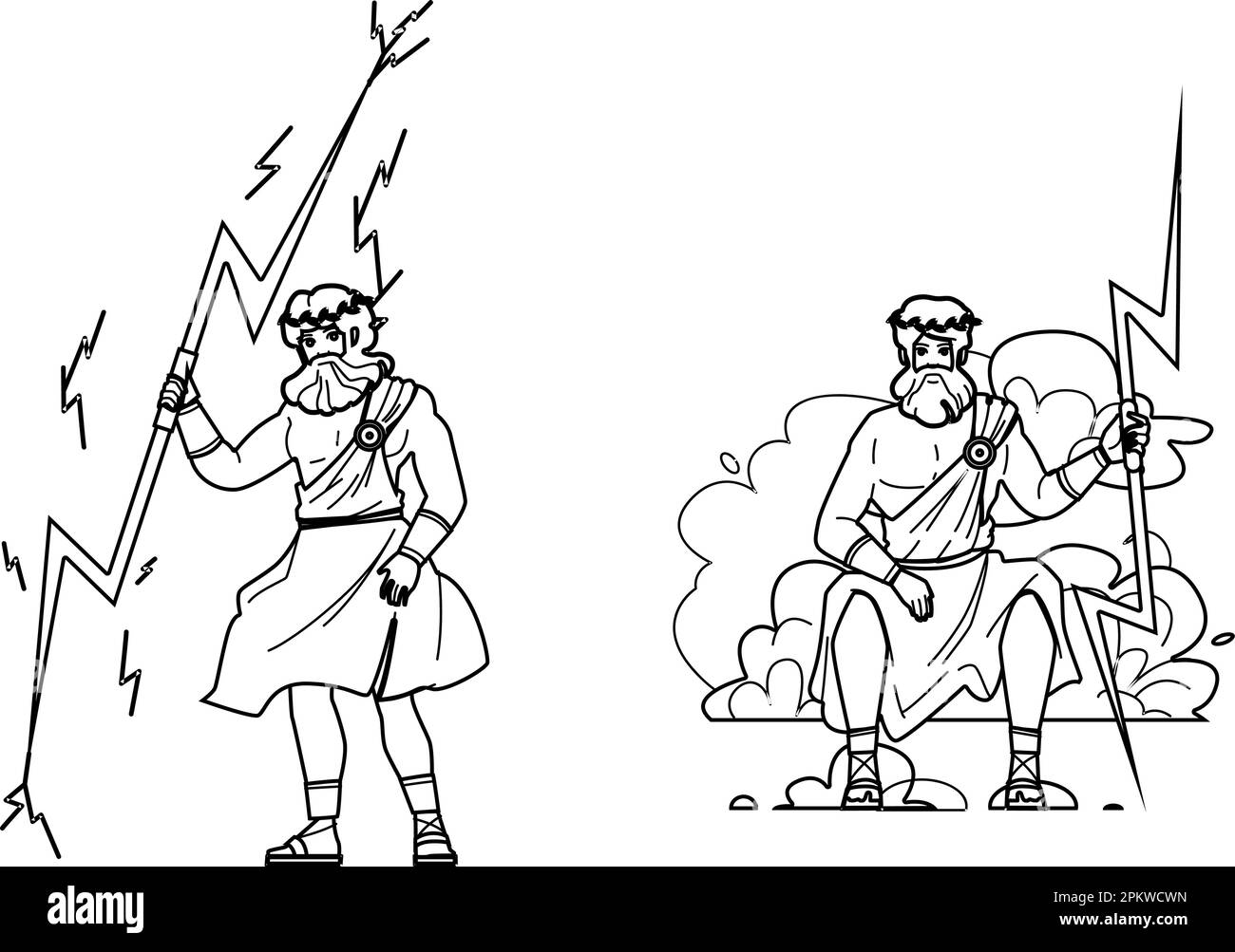 vettore greco di dio Illustrazione Vettoriale