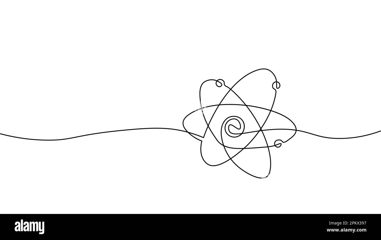 Struttura atomo scienza segno. L'E-learning distanza on line per il laureato concetto. Bassa poli 3D render fisica chimica design modello di pagina di intestazione. Internet Illustrazione Vettoriale