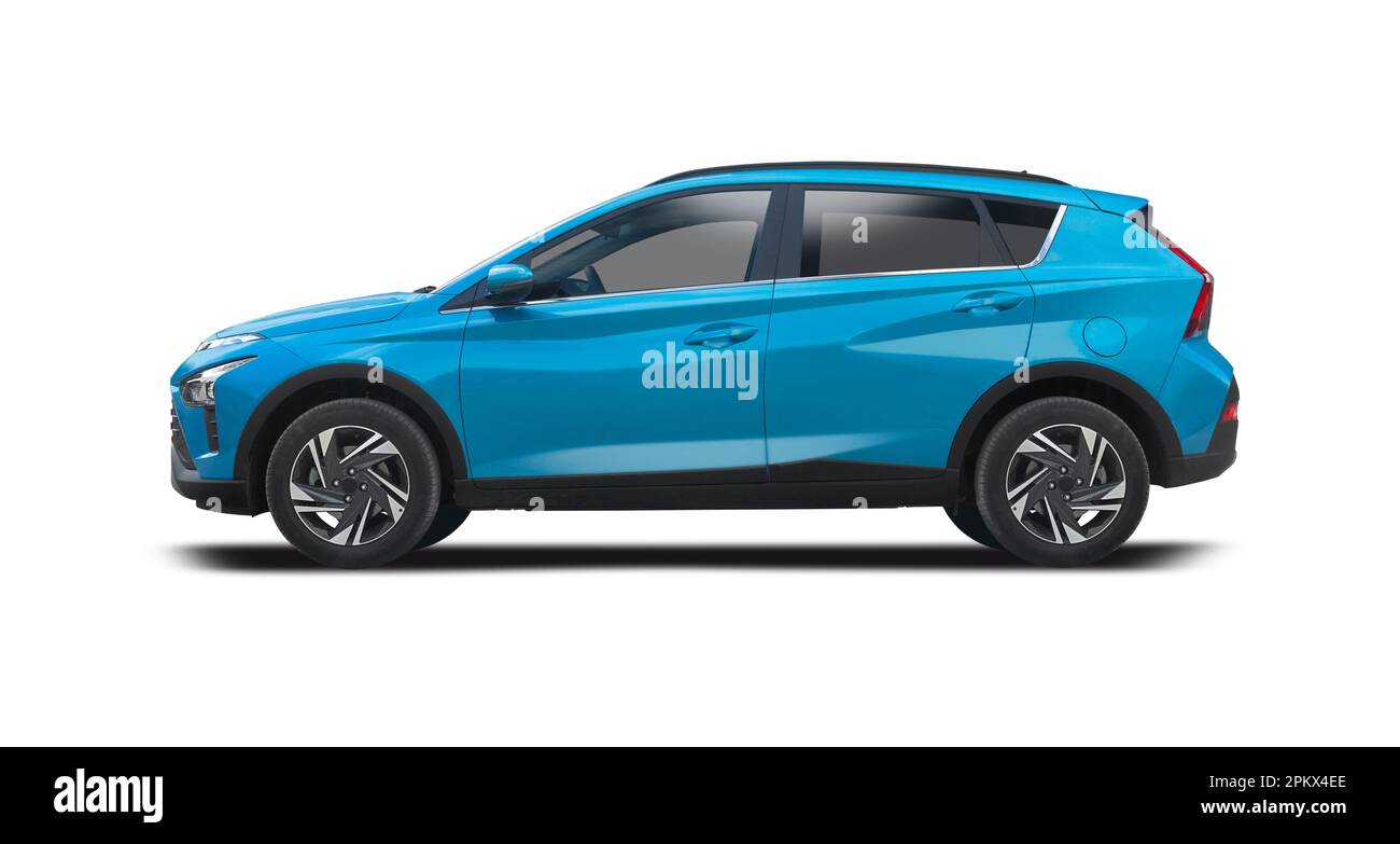 Volvo V40 auto, vista laterale isolata su sfondo bianco Foto Stock