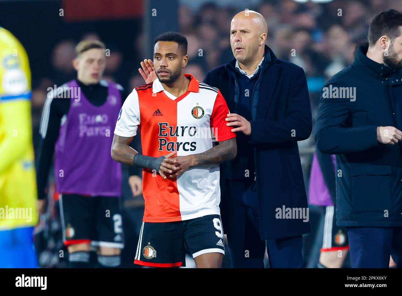 09-04-2023: Sport: Feyenoord contro RKC ROTTERDAM, PAESI BASSI - APRILE 9: Danilo da Silva (Feyenoord Rotterdam) durante la partita Eredivie Feyenoord Rott Foto Stock