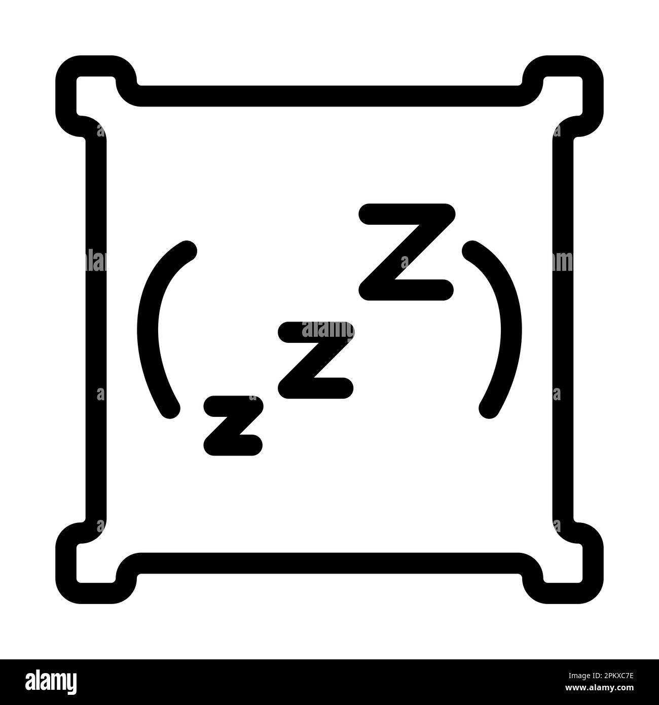 Icona Tick Vector Thick Line per uso personale e commerciale. Foto Stock