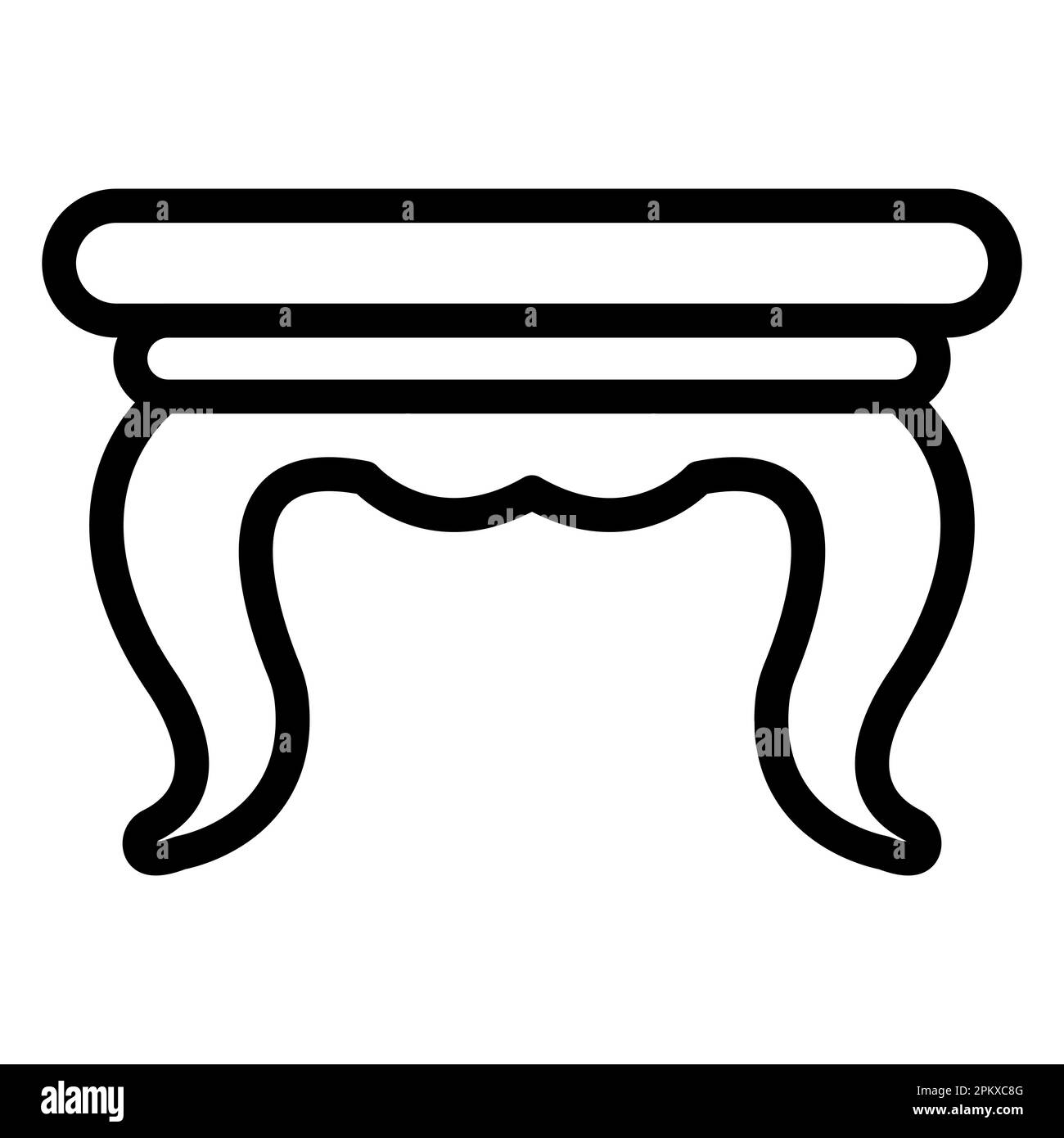 Icona linea spessa vettore tabella per uso personale e commerciale. Foto Stock