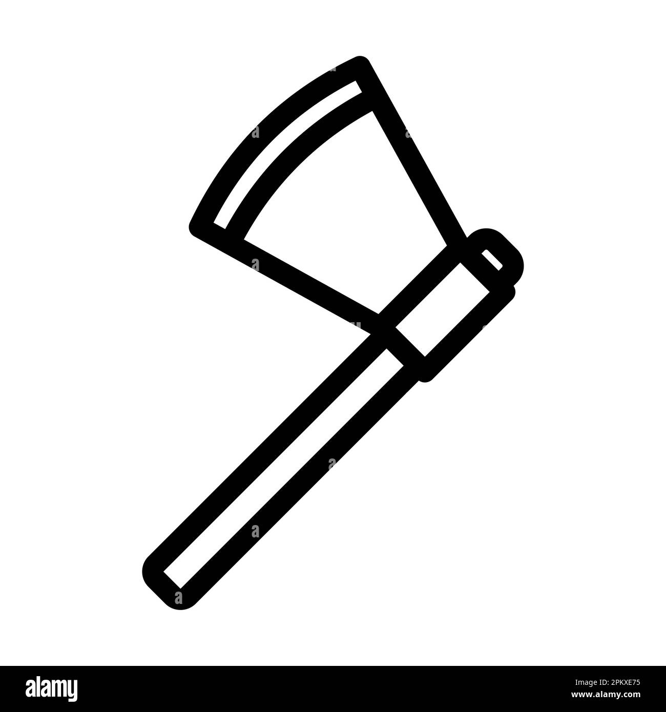 Icona Axe Vector Thick Line per uso personale e commerciale. Foto Stock