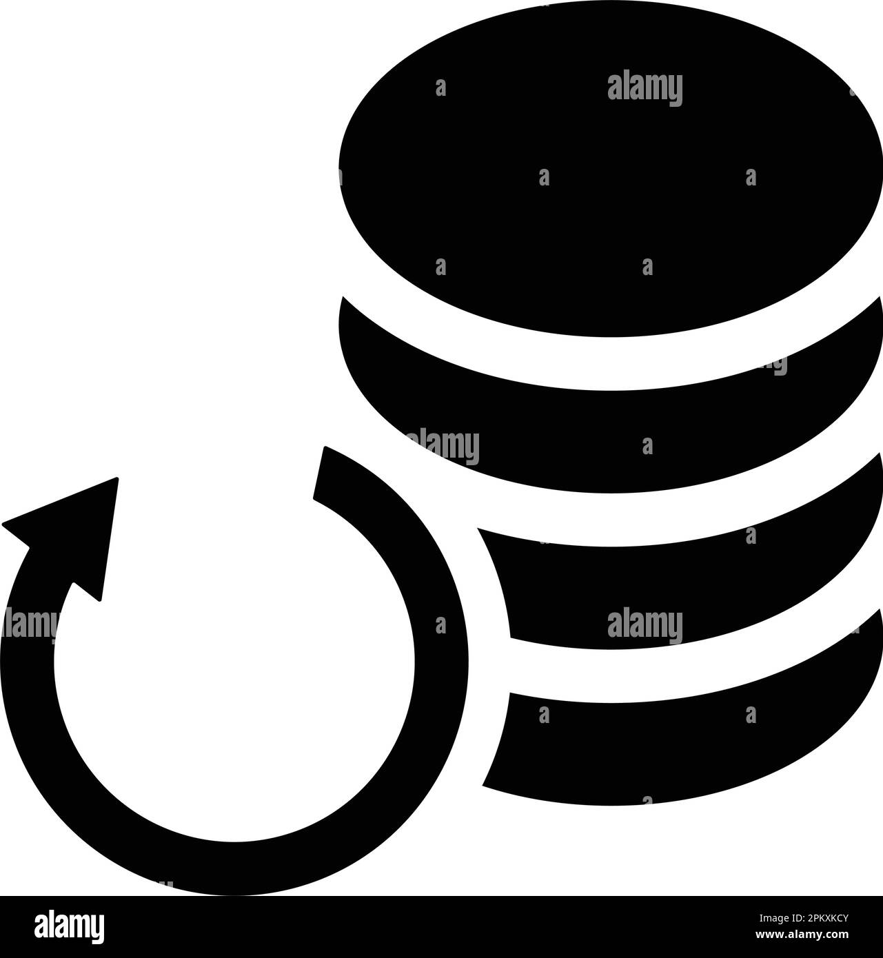 Icona Backup - file EPS vettoriale. Ideale per supporti di stampa, Web, immagini di magazzino, uso commerciale o qualsiasi tipo di progetto di progettazione. Illustrazione Vettoriale